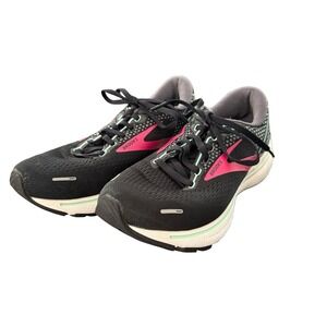 Brooks Ghost 14 Womens Running Shoes Black Pink Mint 1203561D013 Size 8 Wide D